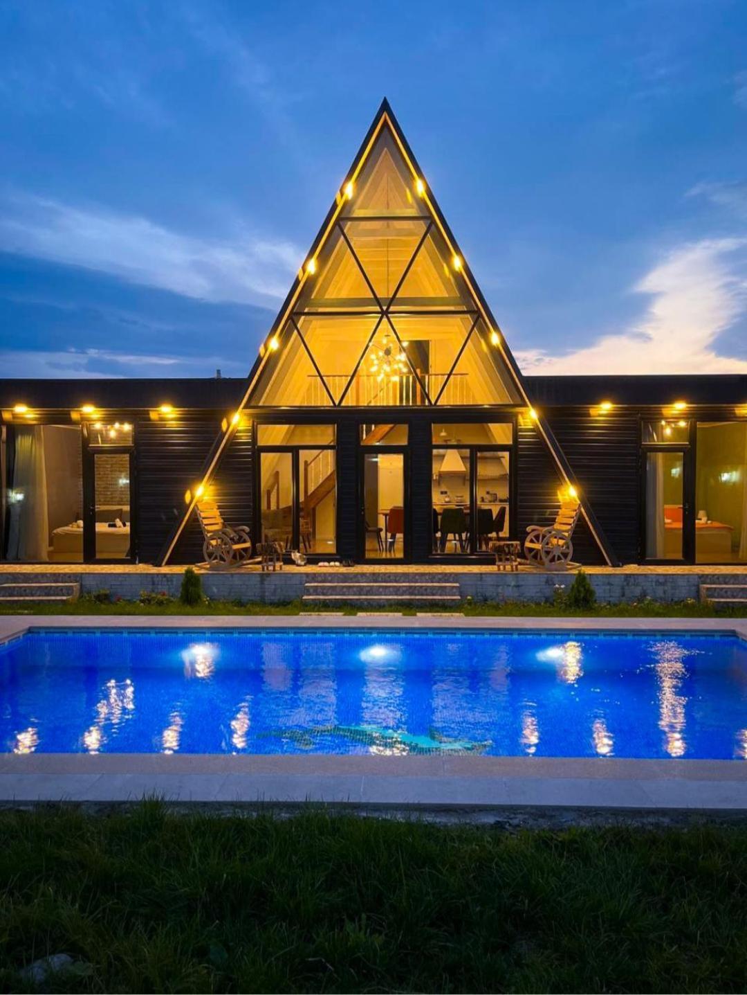 Qafqaz Mountside Chalet غابالا المظهر الخارجي الصورة